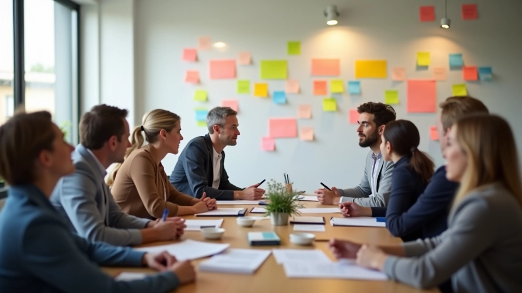Kreative Denkweise und Zusammenarbeit in einem modernen Trainingsumfeld
